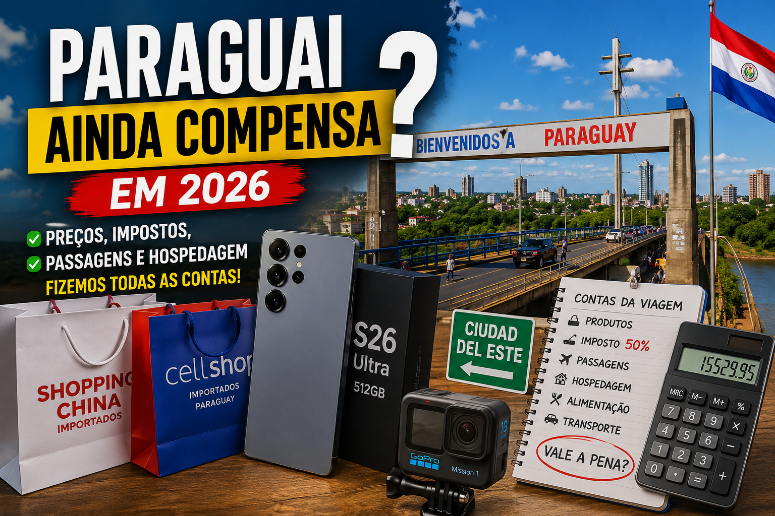 Comprar no Paraguai Compensa?